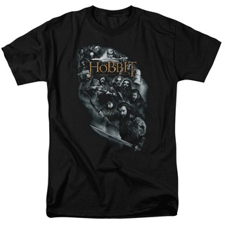 เสื้อยืดโอเวอร์ไซส์เสื้อยืด พิมพ์ลายกราฟฟิค The Hobbit Trilogy Cast Of Characters แบบตลกS-3XL