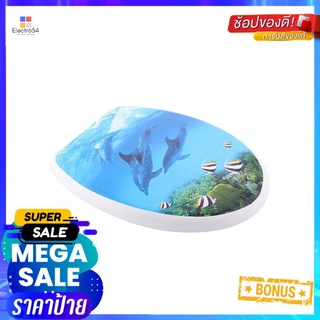 ฝารองนั่งพลาสติก MOYA L-1041 ลายทะเลTOILET SEAT MOYA L-1041-PIECELASTIC SEA