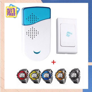 COD กริ่งไร้สาย กระดิ่งไร้สาย กระดิ่งบ้าน ออดไร้สาย กริ่งประตูไร้สาย Wireless Doorbell มี 36 ริงโทน กันน้ำ กันฝุ่น ด