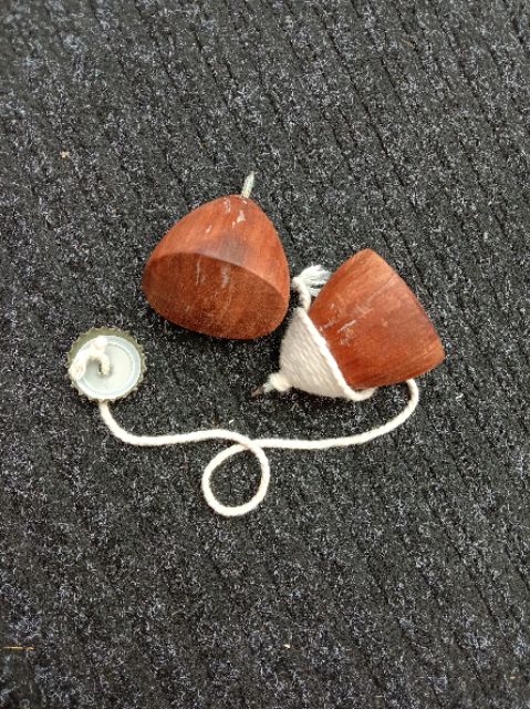 ลูกข่าง ไม้เนื้อแข็ง ธรรมชาติ โบราญ - รูปที่ 5