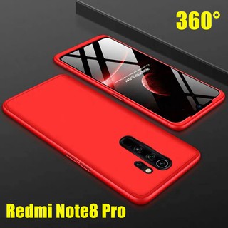 Case Redmi Note8Pro เคสเรดมี เคสประกบหน้าหลัง แถมฟิล์มกระจก1ชิ้น เคสแข็ง เคสประกบ 360 องศา สวยและบางมาก พร้อมส่ง