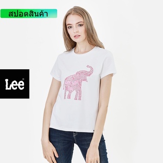 LEE เสื้อยืดแขนสั้น REGULAR FIT รุ่น LE 10021K04ลี เสื้อยืด เสื้อผ้า เสื้อผ้าผู้หญิง เสื้อยืดคอกลม