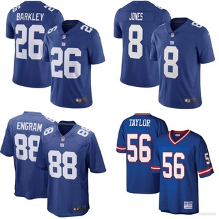 เสื้อกีฬาแขนสั้น ลายทีมชาติฟุตบอล New York Giants NFL Baekley Jones Engram Taylor Legend Jersey ทรงหลวม สําหรับผู้ชาย และผู้หญิง