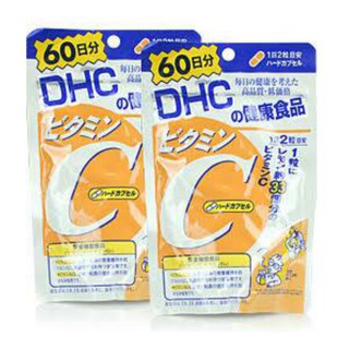 DHC Vitamin C ดีเอชซี วิตามินซี ช่วยลดความหมองคล้ำบนใบหน้า 120 เม็ด ( 2 ซอง)