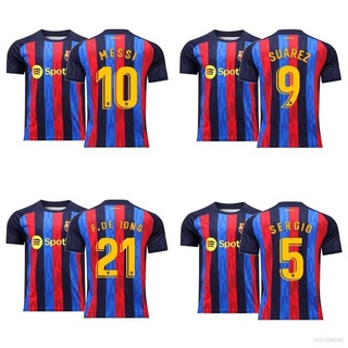 เสื้อกีฬาแขนสั้น ลายทีมชาติฟุตบอล Messi Suarez Sergio Jong ACE 2022-2023 ชุดเหย้า