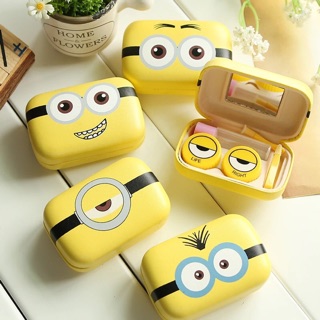 Contact lens case พร้อมส่ง!! ลาย minion ราคาน่ารัก แค่ 220 บาท ค่า