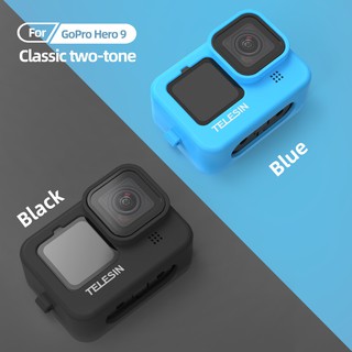 TELESIN Soft Silicone Case + Lens Cap for GoPro 9 Black ซิลิโคนเคส + ฝาปิด สำหรับกล้อง GoPro 9 Black