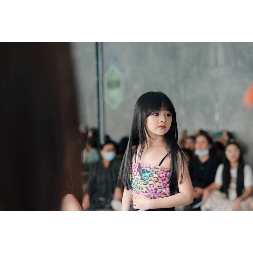 TS04/🔥พร้อมส่ง🔥ชุดเด็กผู้หญิง ชุดเสื้อสายเดี่ยว ผ้าขนลายเสือชมพู น่ารัก+แซ่บเบาๆ - รูปที่ 5