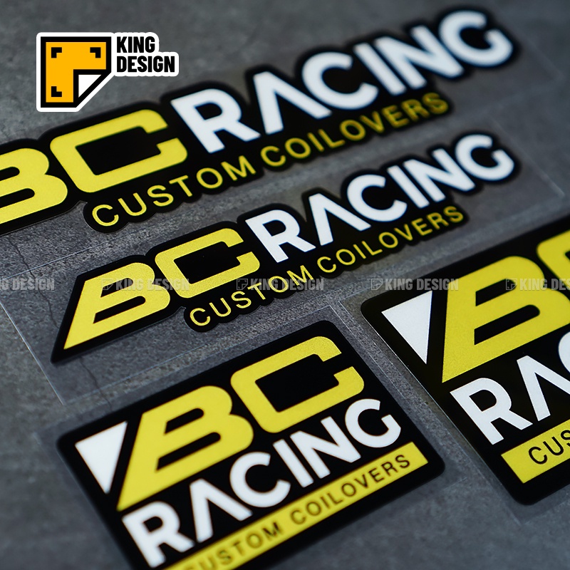 King Car Sticker BC RACING การปรับเปลี่ยนรถ Sponsor สติ๊กเกอร์สะท้อนแสง Body สติ๊กเกอร์ตกแต่งบล็อกรอ