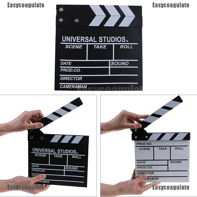 EasyCoagulate Director video acrylic clapboard dry erase tv film movie clapper board slate