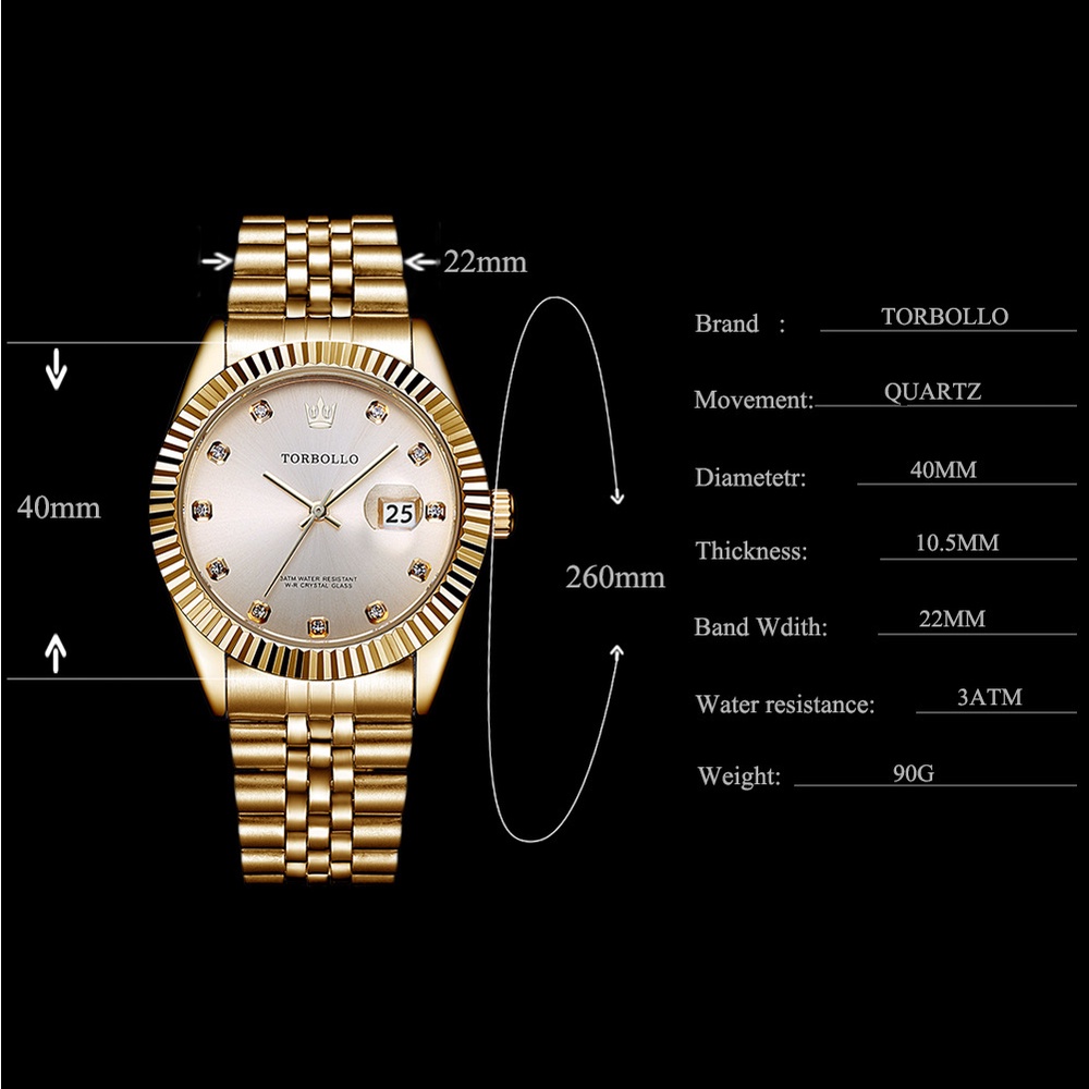 Rolex นาฬิกาข้อมือควอตซ์ สายแสตนเลสเรืองแสง สําหรับผู้ชาย