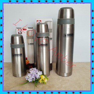 ชื่อ  : ZEBRA VACUUM FLASKS PREMA 2 พรีม่าทู ,Zebra mug 350, 450 ,800 ml, 3 pcs. ถ้วยน้ำสุญญากาศ ม้าลาย แก้วน้ำ สุญญากาศ