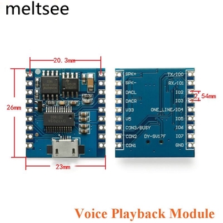 ราคาโมดูลเครื่องเล่น Mp3 4 Mb Voice Playback Io Trigger Serial Port ควบคุม Usb แฟลช Dy - Sv17F