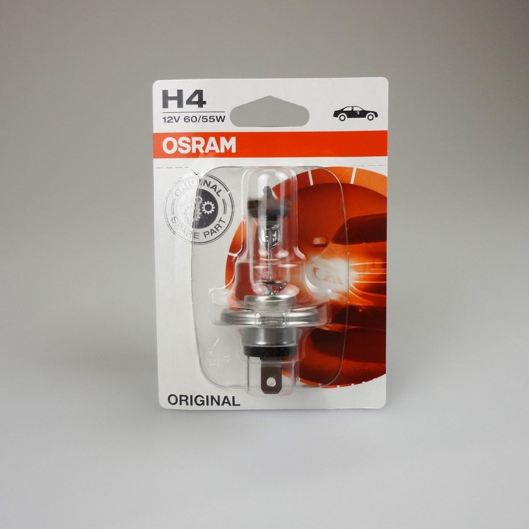 หลอดไฟ Osram H4 12V, 55W60 (OSRAM-H4/55-WPA )