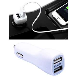 (สินค้าใหม่ ส่วนลด 80 บาท) ที่ชาร์ทในรถยนต์ 2 USB Car Charger