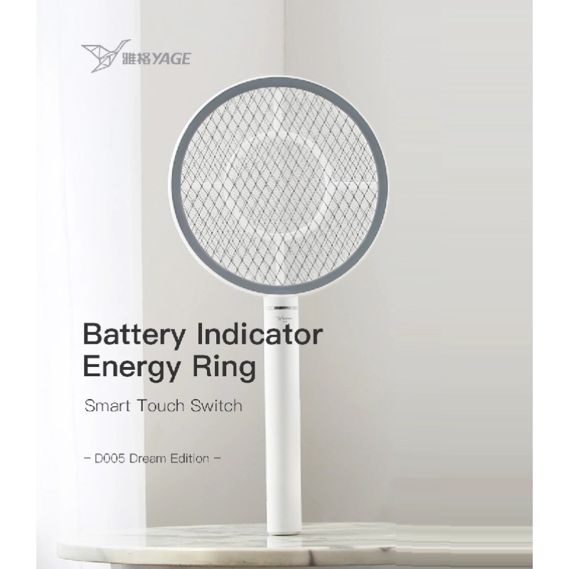 YAGE ไม้ช๊อตยุง ระบบสัมผัส ไม้ตียุง YG-D005 สีขาว