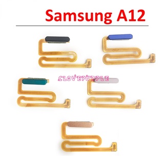 ใหม่ สายแพปุ่มโฮม ปุ่มย้อนกลับ สําหรับ Samsung Galaxy A12 A125 A125F