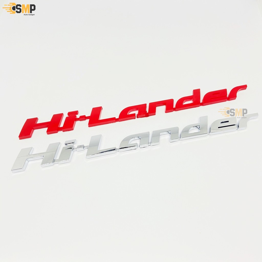 Best seller โลโก้ Hi-Lander แผ่นป้ายติดข้างรถ อีซูซุ ไฮแลนเดอร์ ทุกรุ่น สีแดงนูน ISUZU D-MAX DMAX ตัวนูน 1คู่ เบาะรถยนต์ เบาะรถแข่ง อุปกรณ์ภายในรถยนต์ ผ่านกันแดดในรถยนต์ ผ่านกันแดดในรถยนต์ วัดบูท หมวกกันน๊อค ประดับยนต์ พวงมาลัยรถยนต์