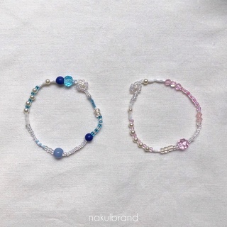 (สั่งทำ 1-2 วัน) 💙 สร้อยข้อมือโทนสี ʟɪᴛᴛʟᴇ ᴛᴡɪɴ sᴛᴀʀ 💖