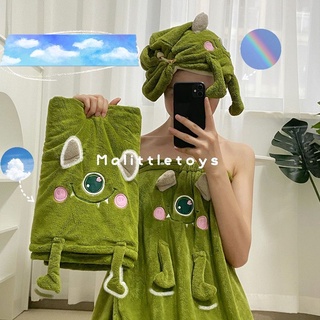 🐸พรีออเดอร์🐸~ ชุดอาบน้ำ*ผ้าขนหนู*หมวกคลุมผมลายการ์ตูนน่ารักตะปุ๊กตะปิ๊ก ~