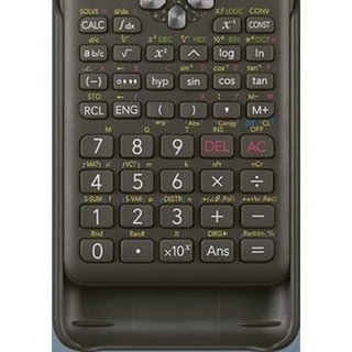 Casio Calculator เครื่องคิดเลข คาสิโอ รุ่น FX-350MS-2 สำหรับนักเรียน นักศึกษาที่ใช้งานเบื้องต้น 10+2 หลัก สีดำ