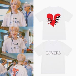 เสื้อสกรีนลาย lovers   BTS JIMIN  เสื้อแบบจีมิน [S-3XL]