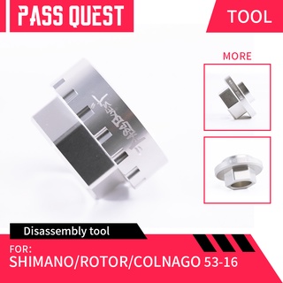 Pass QUEST เครื่องมือถอดจานหน้า อะลูมิเนียมอัลลอย สําหรับ ROTOR COLANGO SHIMANO