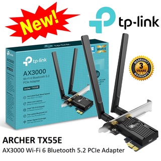 🔥โปรแรง9.9🔥TP-LINK (Archer TX55E) AX3000 Wi-Fi 6 Bluetooth 5.2 PCIe Adapter ความเร็ว Wireless สูงสุดที่ 2402 Mbps (5GHz)