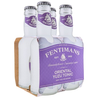 🌟พร้อมส่ง🌟Fentimans Oriental Yuzu Tonic 200 ml. x 4 Bottles เฟนติแมนส์พิงค์ ออเรียนทอล ยูซุ โทนิค วอเตอร์ 200 ml. 4 ขวด