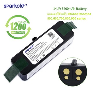 🔋แบตเตอรี่ เครื่องดูดฝุ่น IROBOT Battery Li-ion 5200mAh Roomba 500 600 700 800 900 series *อายุนานกว่าและทนกว่าแบบ Ni-MH