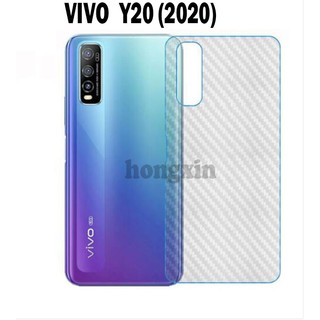 ฟิล์มคาร์บอนไฟเบอร์ ติดด้านหลัง สําหรับ VIVO Y20(2020) Y20i(2020) Y11 Y12 Y15 Y17 Y19 Y91 Y91i Y91C Y50 Y30 Y70s V19 S1 S1pro V20 V20pro