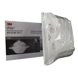 3M™ Vflex™ 9105 หน้ากากป้องกันฝุ่น ละออง แบบพับได้ N95 (50ชิ้น)