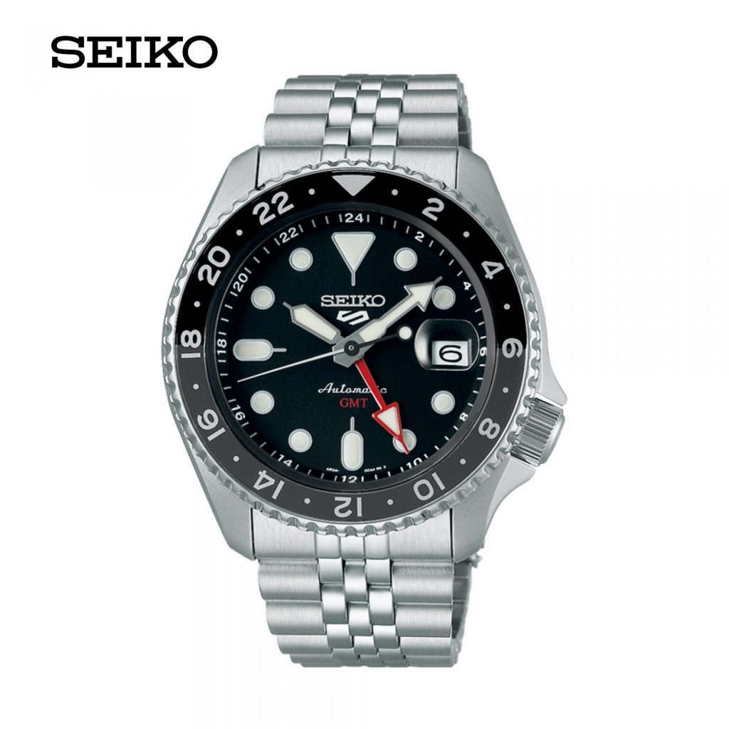 Seiko (ไซโก) นาฬิกาผู้ชาย New Seiko 5 Sports Automatic G.M.T SSK001K SSK003K SSK005K 42.5 City Chain
