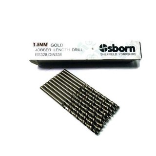 OSBORN ดอกสว่านเจาะเหล็ก 1.5 MM 10 ดอก