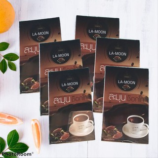 (6 กล่อง) LA-MOON Choco ละมุน ช็อกโก้ เครื่องดื่มควบคุมน้ำหนัก ชนิดผง รสโกโก้ บรรจุกล่องละ 10 ซอง