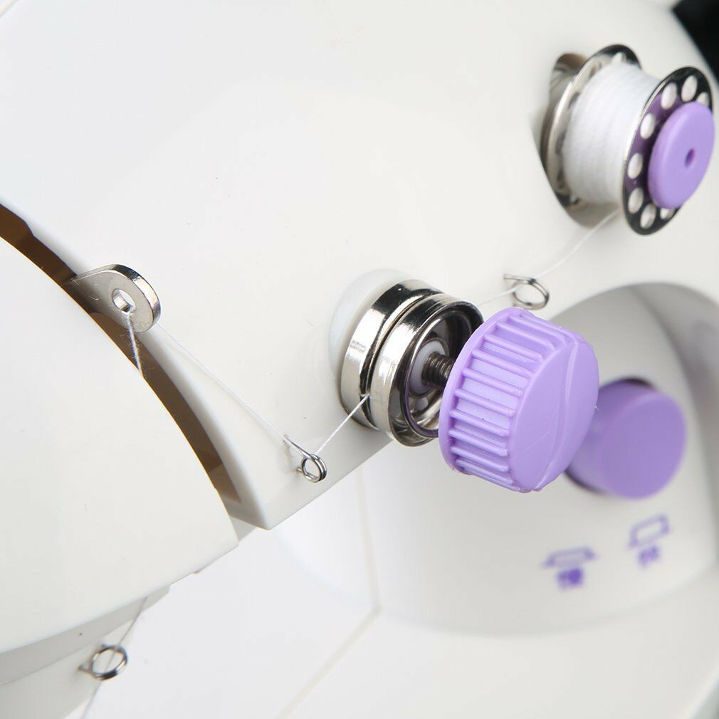 Mini Sewing Machine จักรเย็บผ้าขนาดเล็ก จักรเย็บผ้า จักรเย็บผ้าไฟฟ้า (สีม่วง) - รูปที่ 4