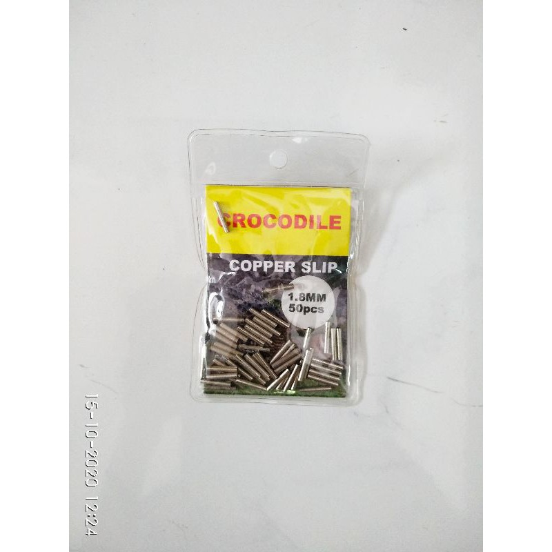 ปลอกรัดสลิง CROCODILE  1.8mm. 2.4mm 2.6mm. 50ชิ้น