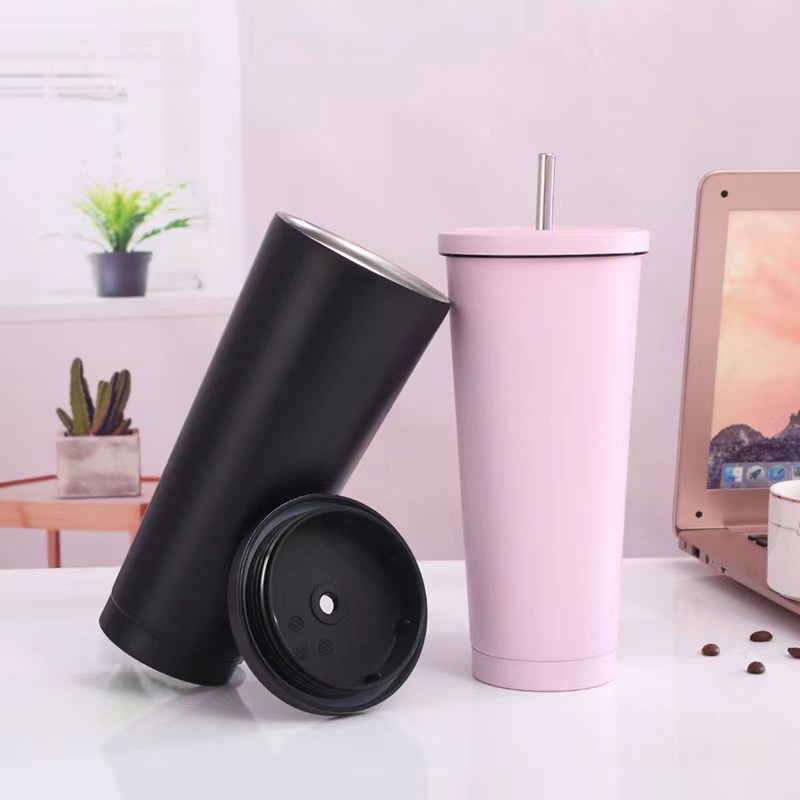 304 กระติกน้ำร้อนสแตนเลสถ้วยฟาง 750ml ราคา ถูกที่สุด ดีลบีเคเค แกลเลอรีภาพที่ 3