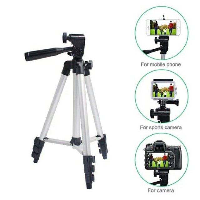 แล้ว MAHLIAI4U TRIPOD 3110 ขาตั้งเซลฟี่แบบพกพาอเนกประสงค์แบบยืดได้ + ที่วางโทรศัพท์