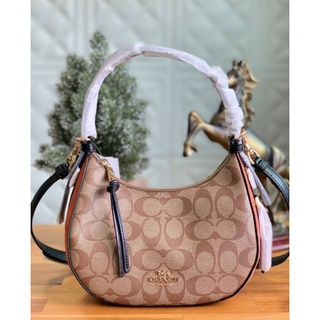 COACH F59083 กระเป๋าสะพาย Coach C6809 Kleo Hobo In Signature Canvas8