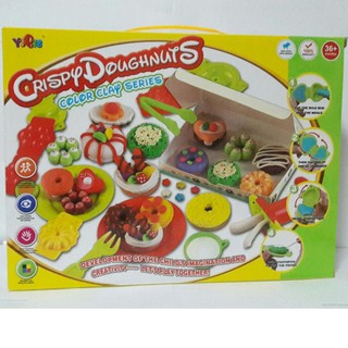 Tontoysชุดแป้งโดว์โดนัท Crispy Doughnuts