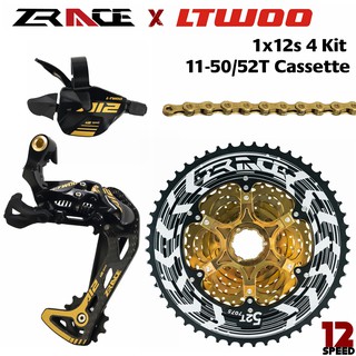 ZRACE x LTWOO AT12 12 Speed Shifter Lever + Rear Derailleur 12s + Alpha Cassette 52T / Chains