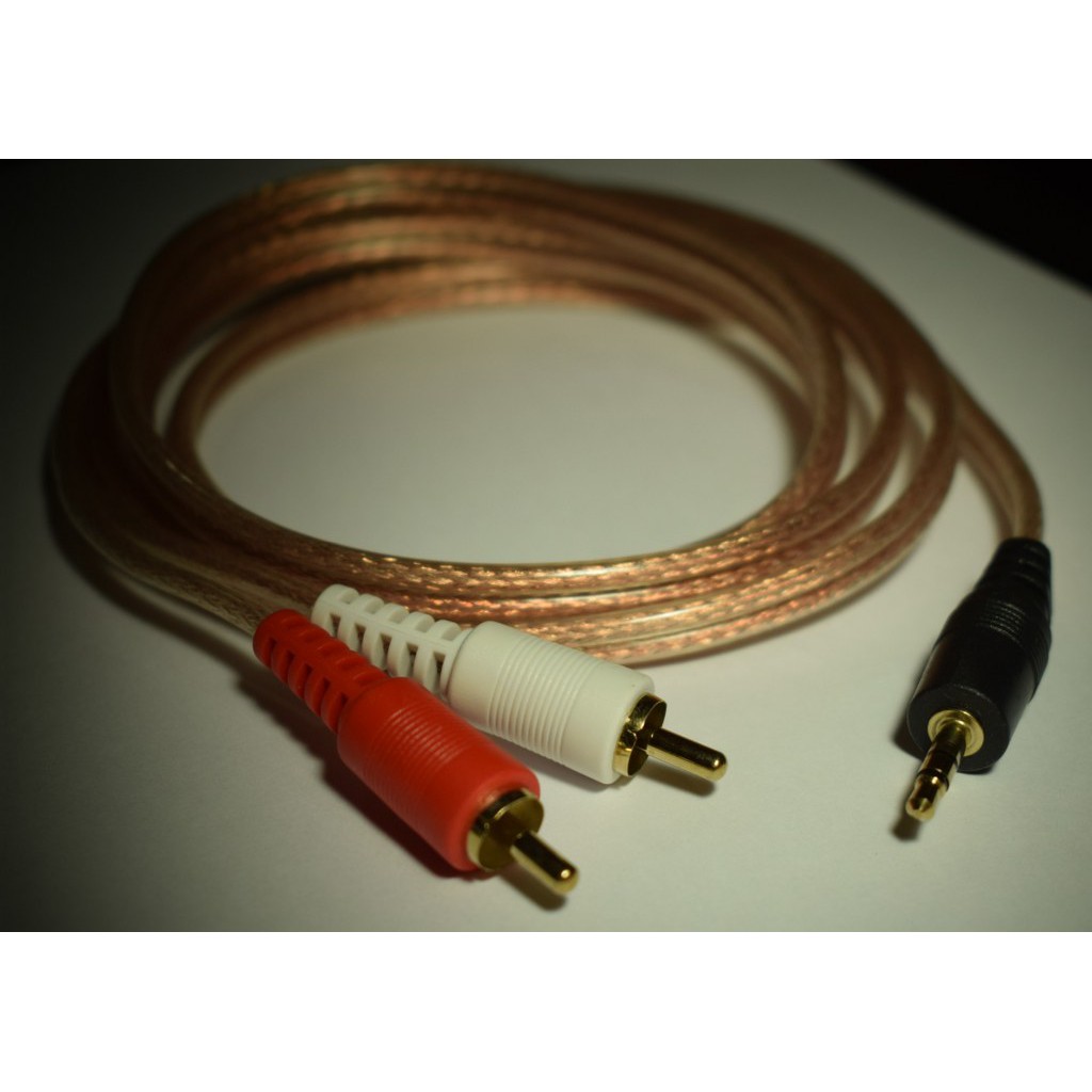 สายสัญญาณเสียง  TR-ST xRCA2 สาย TR 3.5mm(M) To RCA(M) 2หัว