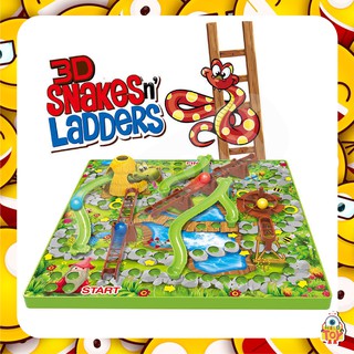 ของเล่นเกมบันไดงู 3D SNAKEN LADDERS