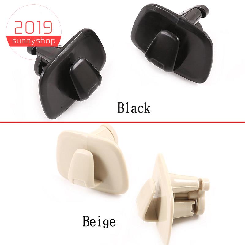 2Pcs Car Beige ABS Interior Roof Hooks Clothes Hanger Hook Trim for Voo V90 S90 XC40 XC60 XC90 2015-2020