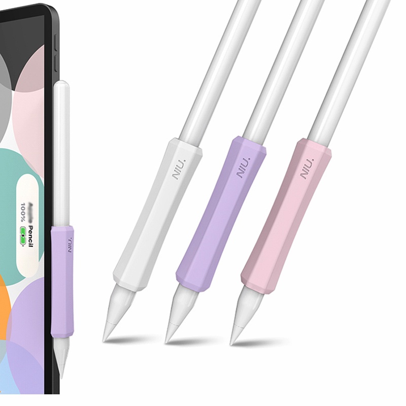 3-pack Ergonomic Pencil Grip Holder Silicone Sleeve Case ใช ้ งานร ่ วมกับ Apple Pencil Pro &amp; Pencil 2nd &amp; USB-C