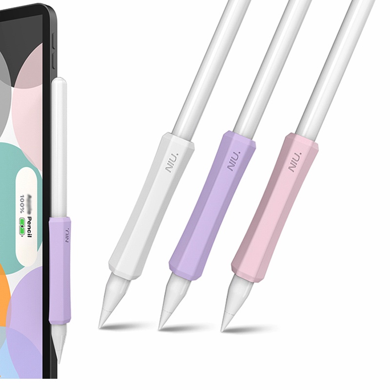 3-pack Ergonomic Pencil Grip Holder Silicone Sleeve Case ใช ้ งานร ่ วมกับ Apple Pencil Pro & Pencil 2nd & USB-C