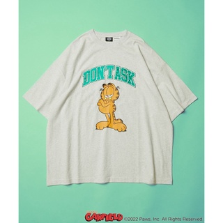 Freaks STORE เสื้อยืดคอกลม แขนสั้น ผ้าฝ้าย พิมพ์ลายตัวอักษร Garfield