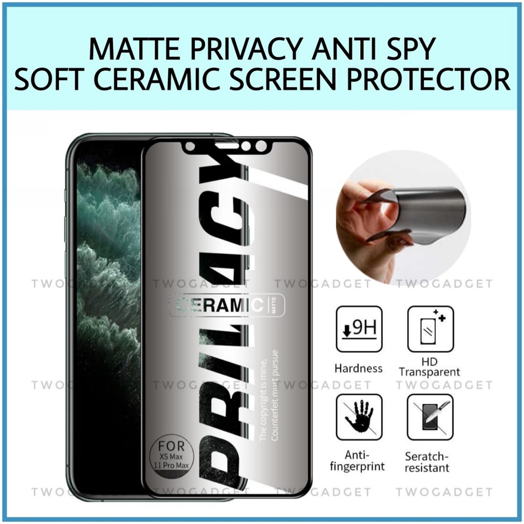 Huawei P30/Y6P/Y7P/Y9S/Y9/Prime Honor X6B/X6C/X7B/X7C/X8B/8x ความเป็นส่วนตัว Matte เซรามิคป้องกันหน้