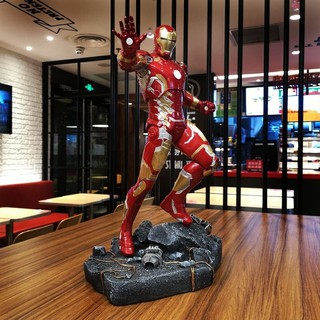 [ส่งฟรี] โมเดล Avengers ไอรอนแมน ไอร่อนแมน Iron man mk43 1/6 สูง 50 cm งาน Resin งานสีรถยนต์ น้ำหนัก 3.5 กิโล